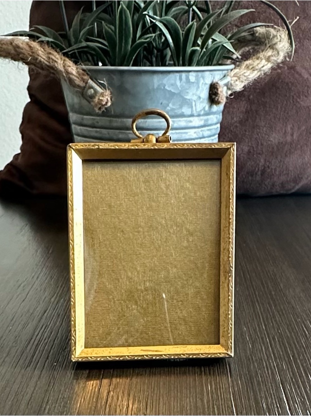 Vintage Hollywood Regency Mini Frame," "24K Gold Plated Pocket Frame